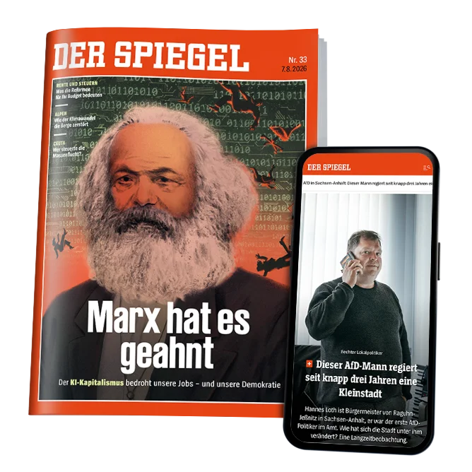 DER SPIEGEL aktuelle Ausgabe Heft und Smartphone