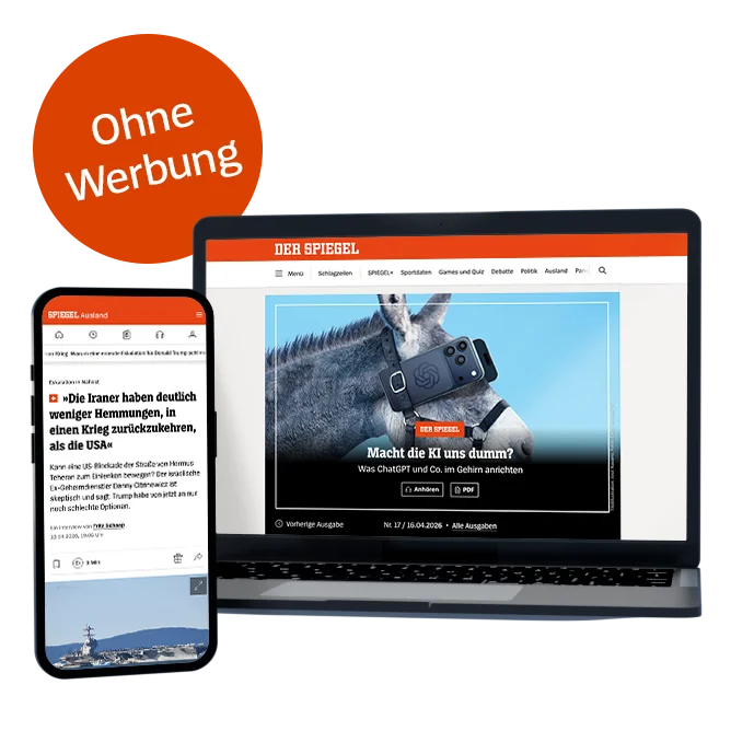 Alle Inhalte auf SPIEGEL.de werbefrei lesen