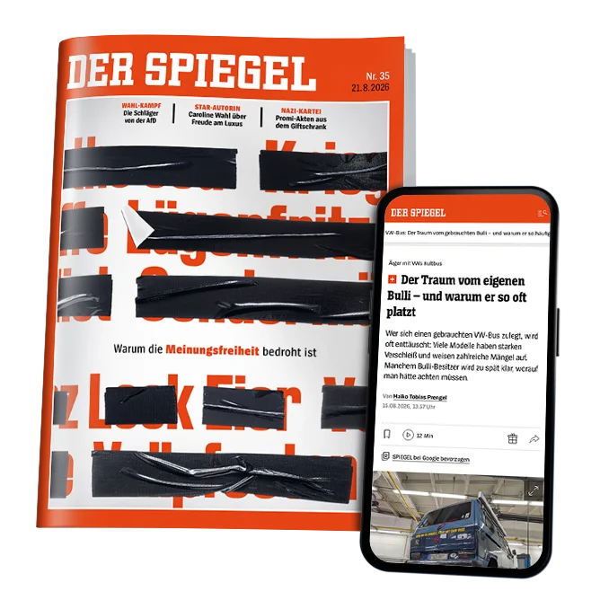 DER SPIEGEL aktuelle Ausgabe Heft und Smartphone