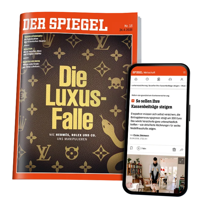 DER SPIEGEL aktuelle Ausgabe Heft und Smartphone