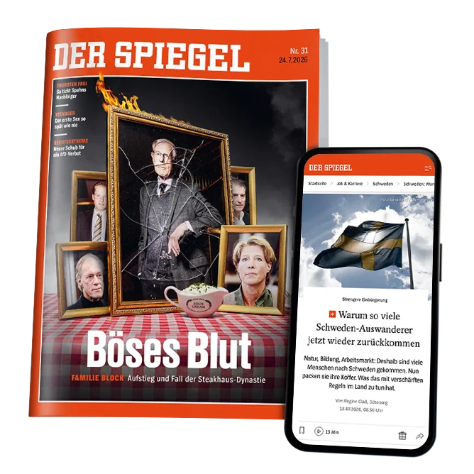DER SPIEGEL aktuelle Ausgabe Heft und Smartphone
