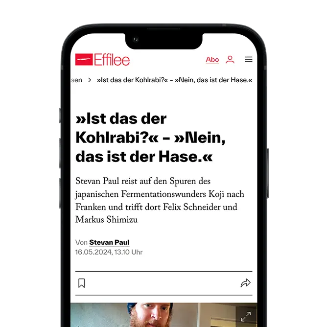 Effilee Interview Beispiel Artikel aus dem Effilee-Angebot