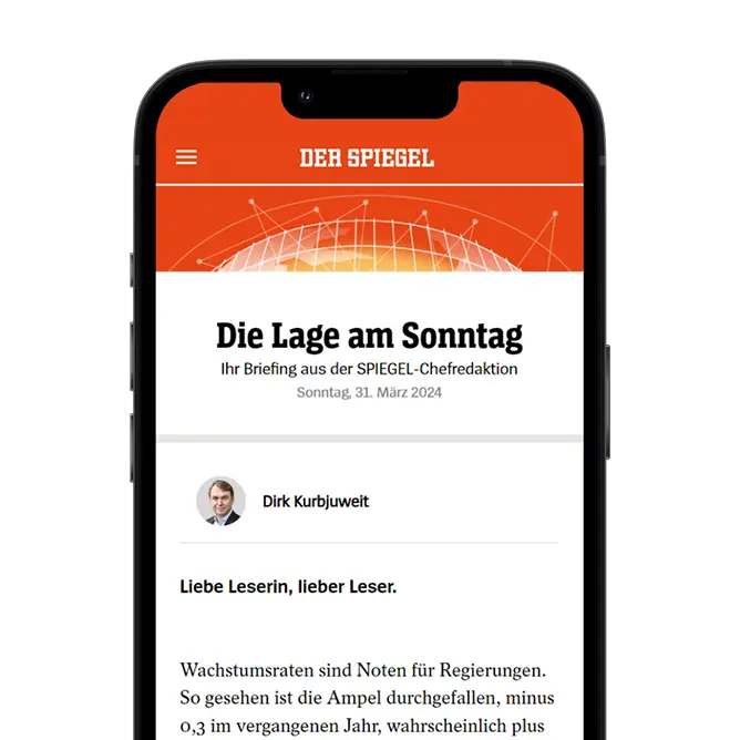 Erhalten Sie aktuelle Nachrichten direkt in Ihr Postfach mit dem Newsletter "Die Lage". 