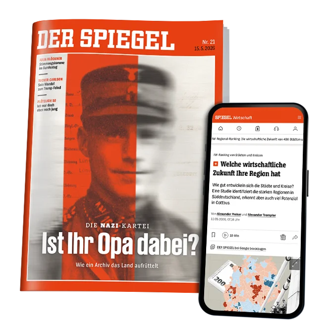 DER SPIEGEL aktuelle Ausgabe Heft und Smartphone